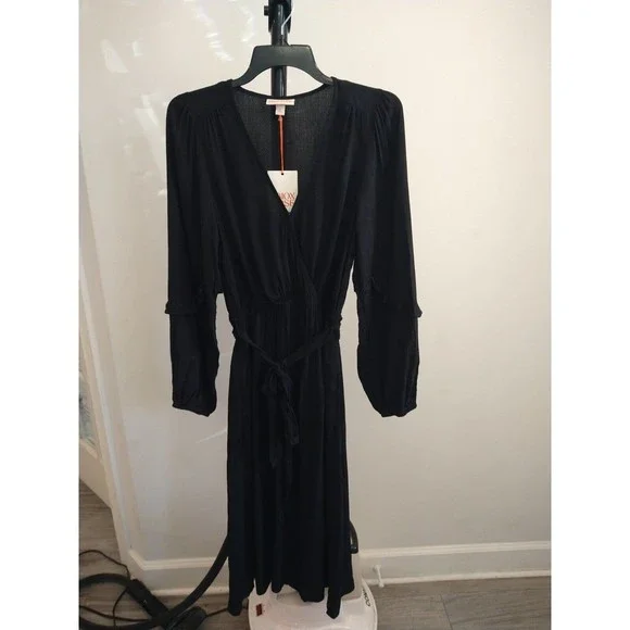 Knox rose long sleeve maxi dress xs black boho Feminine Cottage Core - Picture 2 of 9